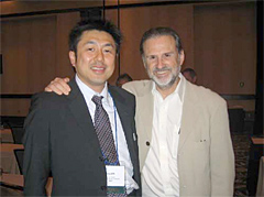 Dr. Koichi Misaki, speaker at Denver meeting, with Dr. Ayala.